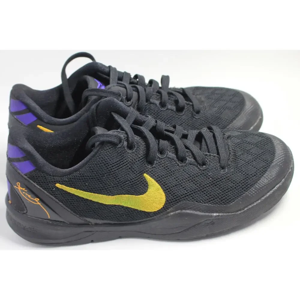 Nike Kobe VIII 8 Lakers Away  Black/Purple/Gold FN0267-002 SZ 1.5 Y